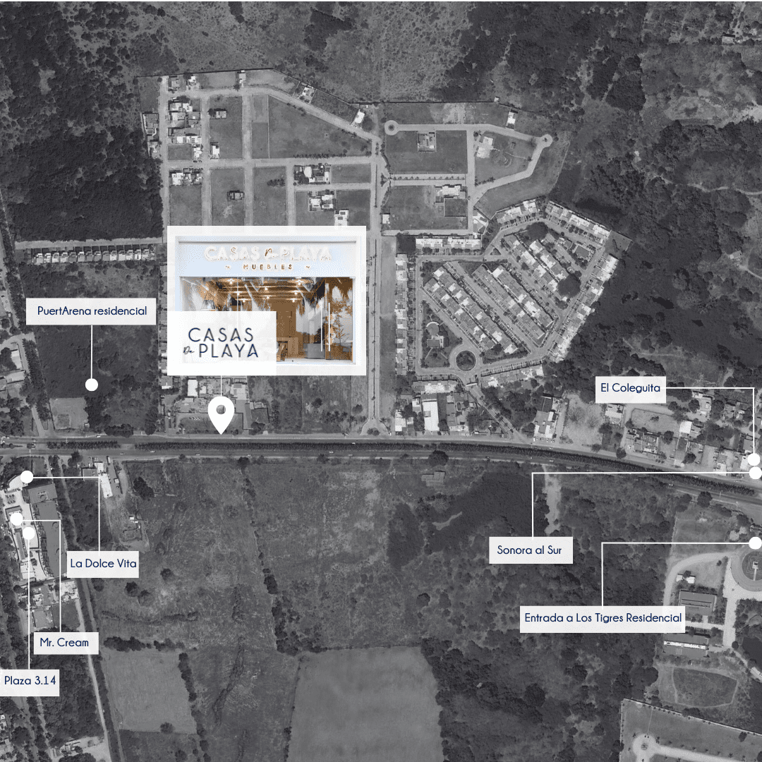 Ubicación - Casas de Playa Muebles